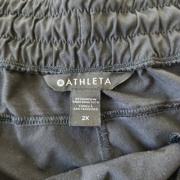 Athleta Crossroads Shorts Womens Size 2X Black Liner Running Athletic - Picture 4 of 7